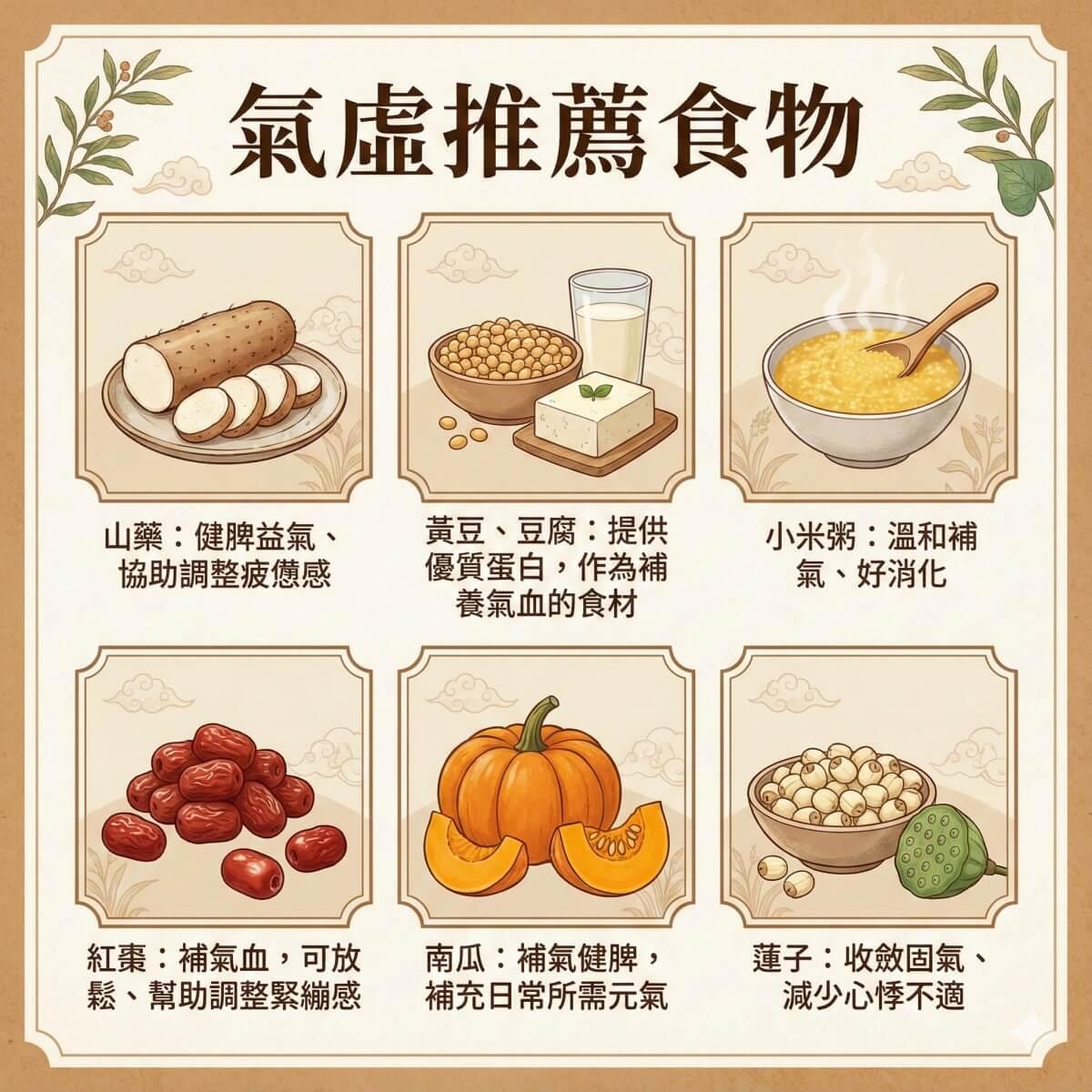 氣虛的人推薦食物