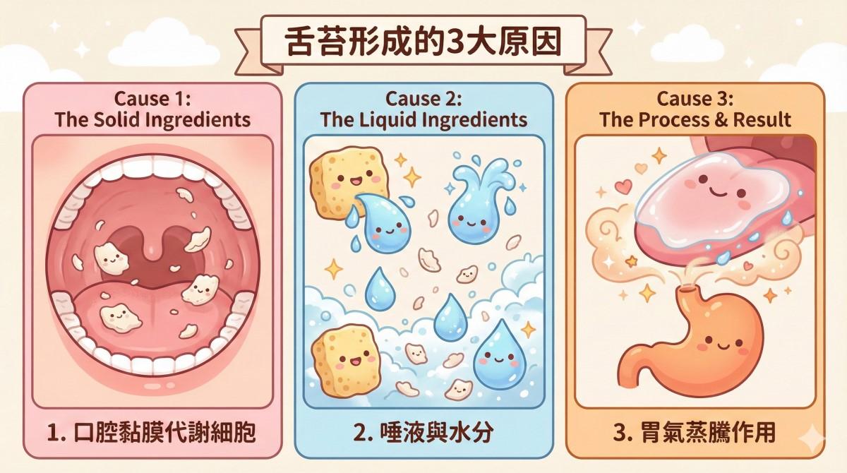 舌苔形成的原因